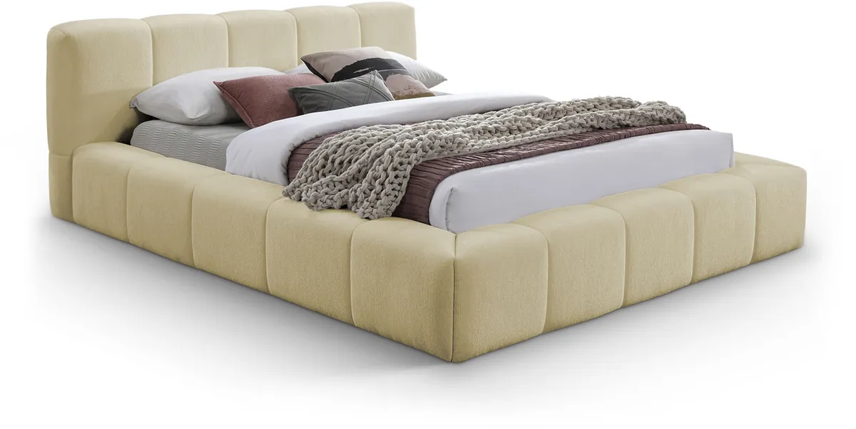 Carlin - King Bed - Beige