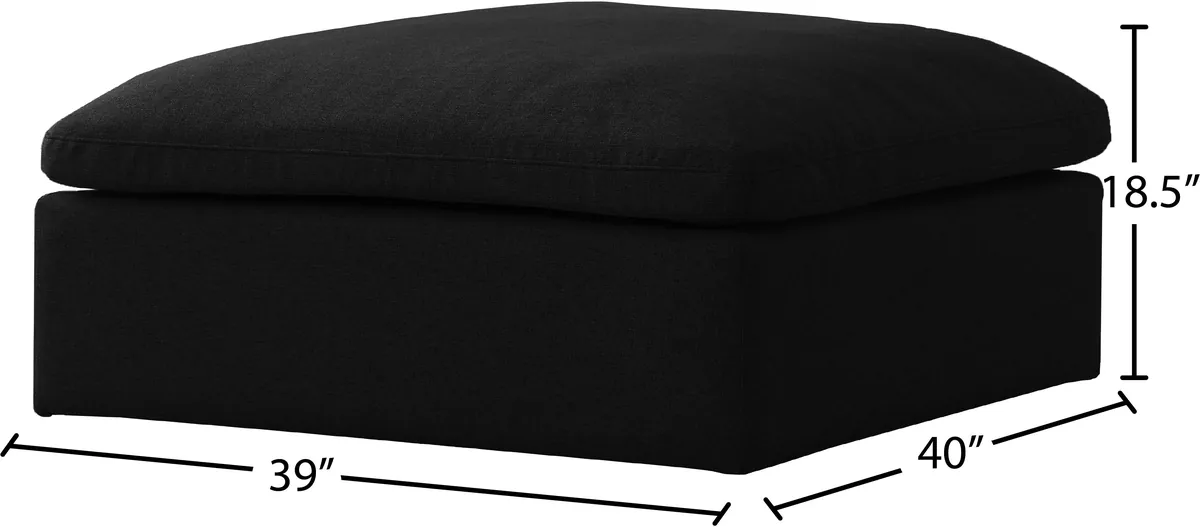 Serene - Modular Ottoman - Black