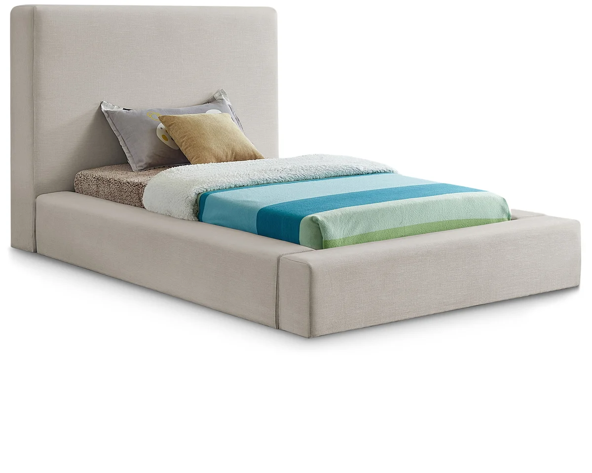 Devin - Twin Bed - Beige