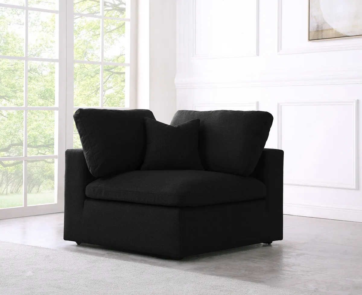 Serene - Modular Corner Chair - Black - View 2