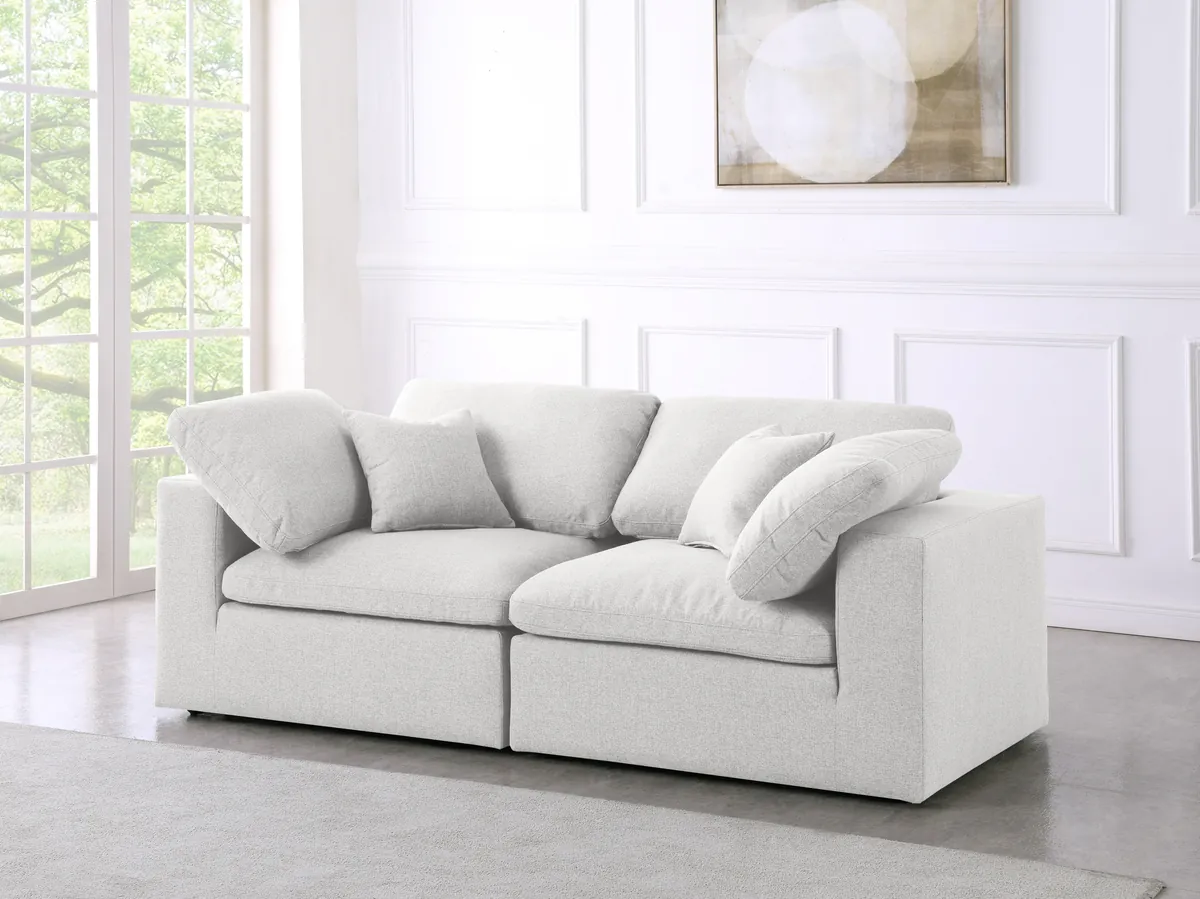 Serene - 2 Seat Modular Sofa - Cream - View 2