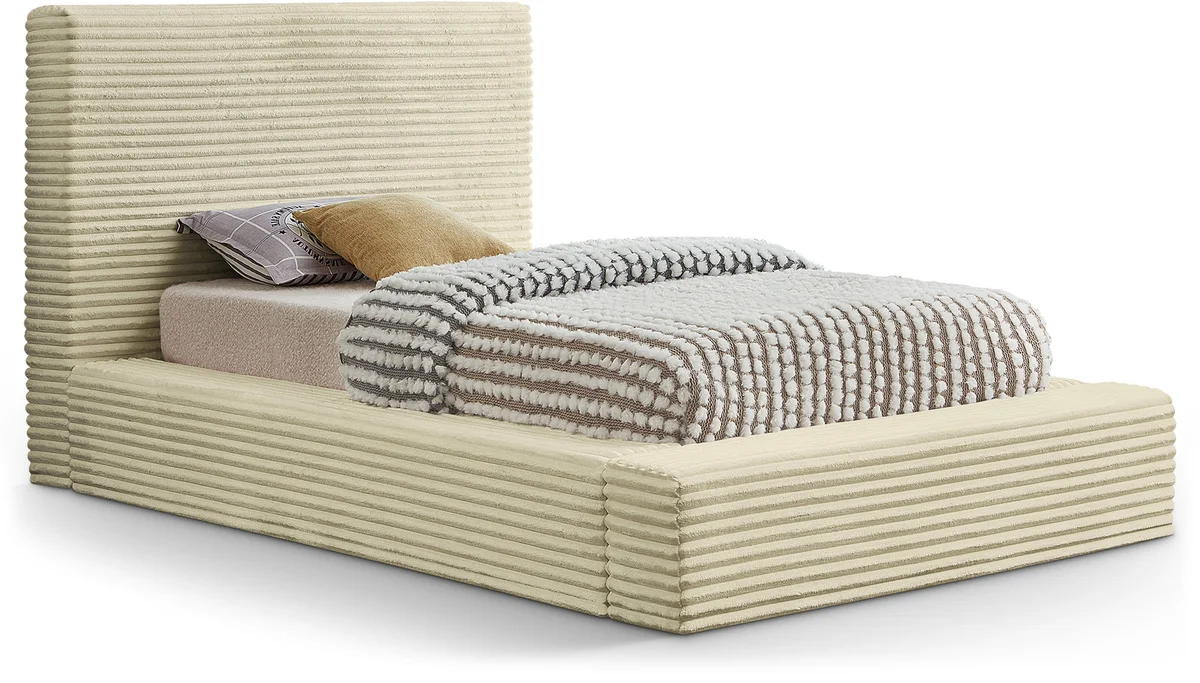Dexter - Twin Bed - Cream