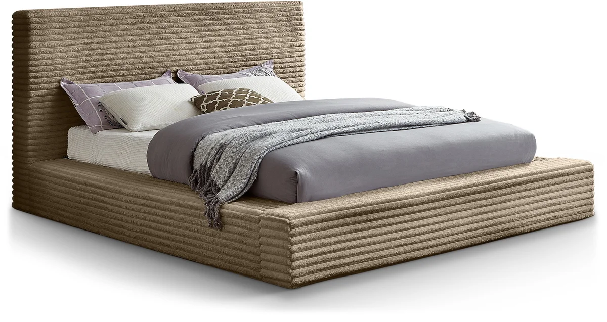 Dexter - King Bed - Taupe