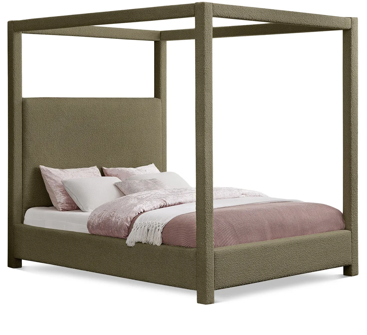 Eden - King Bed - Olive