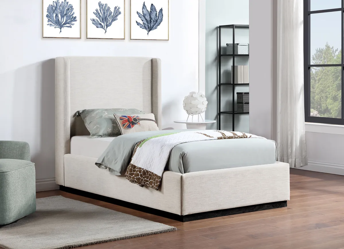 Flynn - Twin Bed - Beige - View 2